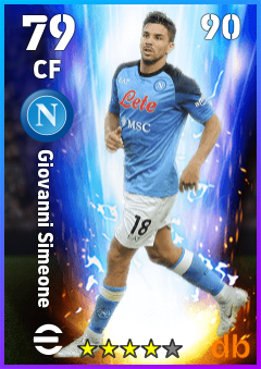 Giovanni Simeone — CF, OVR 79, MAX 90