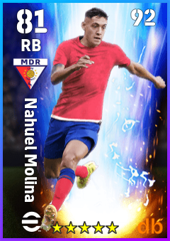 Nahuel Molina — RB, OVR 81, MAX 92