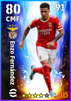 Enzo Fernández — CMF, OVR 80, MAX 91