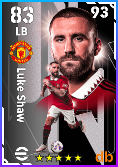 Luke Shaw — LB, OVR 83, MAX 93