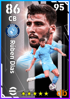 Rúben Dias — CB, OVR 86, MAX 95