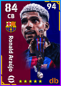 Ronald Araújo — CB, OVR 84, MAX 94