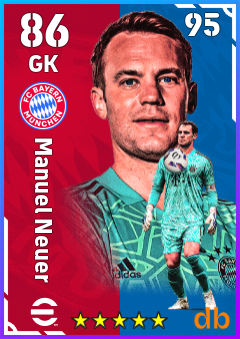 Manuel Neuer — GK, OVR 86, MAX 95