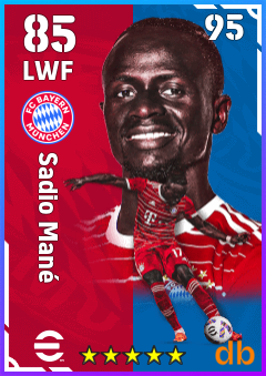 Sadio Mané — LWF, OVR 85, MAX 95
