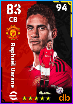 Raphaël Varane eFootball player card