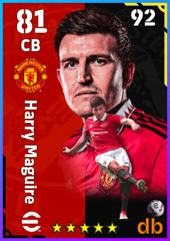 Harry Maguire — CB, OVR 81, MAX 92