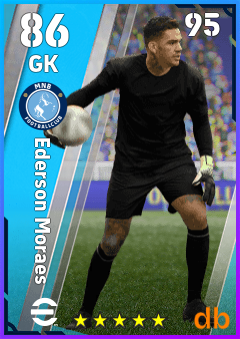 Ederson Moraes — GK, OVR 86, MAX 95