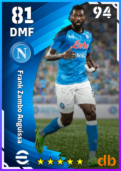 Frank Zambo Anguissa — DMF, OVR 81, MAX 94