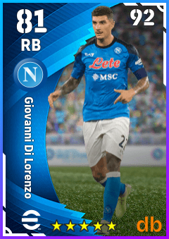 Giovanni Di Lorenzo — RB, OVR 81, MAX 92