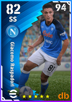 Giacomo Raspadori — SS, OVR 82, MAX 94
