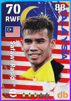 Safawi Rasid — RWF, OVR 70, MAX 88