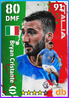 Bryan Cristante — DMF, OVR 80, MAX 91