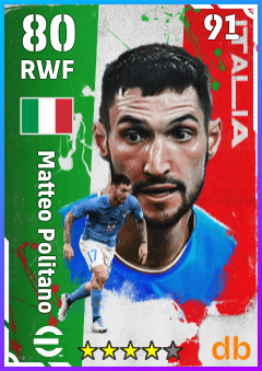Matteo Politano — RWF, OVR 80, MAX 91