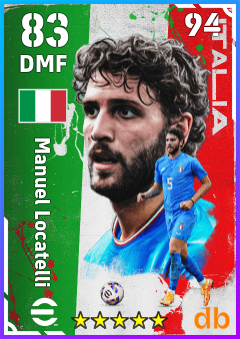 Manuel Locatelli — DMF, OVR 83, MAX 94