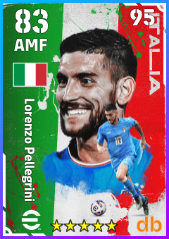 Lorenzo Pellegrini — AMF, OVR 83, MAX 95