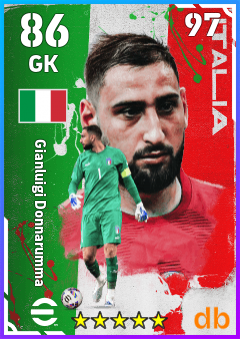 Gianluigi Donnarumma — GK, OVR 86, MAX 97