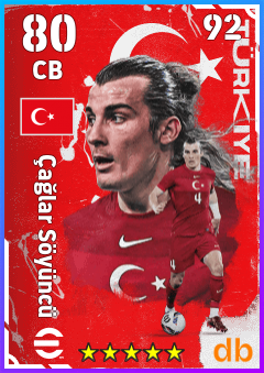 Çağlar Söyüncü — CB, OVR 80, MAX 92
