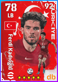 Ferdi Kadıoğlu — LB, OVR 78, MAX 92