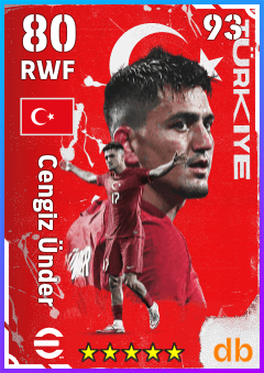 Cengiz Ünder — RWF, OVR 80, MAX 93