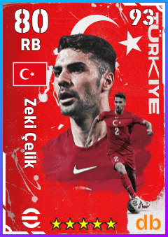 Zeki Çelik — RB, OVR 80, MAX 93