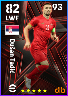 Dušan Tadić eFootball player card
