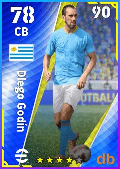 Diego Godín — CB, OVR 78, MAX 90