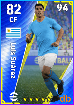Luis Suárez — CF, OVR 82, MAX 94