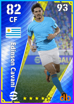 Edinson Cavani — CF, OVR 82, MAX 93