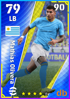 Mathías Olivera — LB, OVR 79, MAX 90