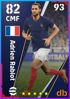 Adrien Rabiot eFootball player card