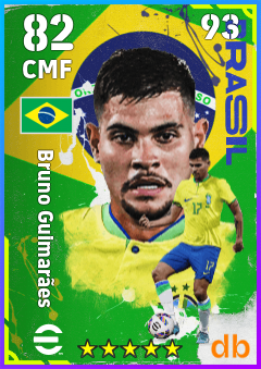 Bruno Guimarães — CMF, OVR 82, MAX 93