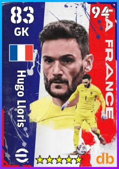 Hugo Lloris — GK, OVR 83, MAX 94