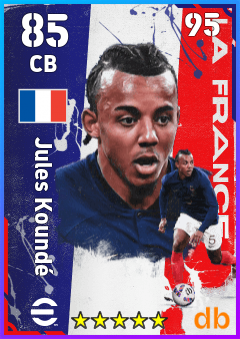 Jules Koundé — CB, OVR 85, MAX 95