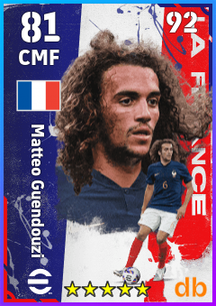 Matteo Guendouzi — CMF, OVR 81, MAX 92