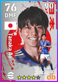 Tanaka Ao — DMF, OVR 76, MAX 90