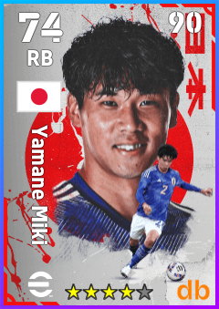 Yamane Miki — RB, OVR 74, MAX 90