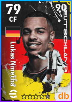 Lukas Nmecha — CF, OVR 79, MAX 90