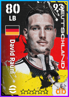 David Raum — LB, OVR 80, MAX 93