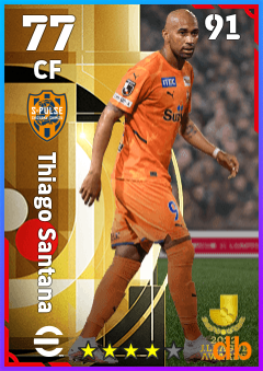 Thiago Santana — CF, OVR 77, MAX 91