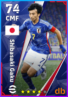 Shibasaki Gaku — CMF, OVR 74, MAX 74