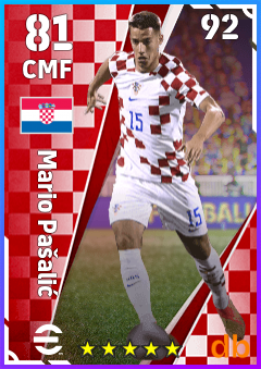 Mario Pašalić — CMF, OVR 81, MAX 92