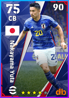 Nakayama Yuta — CB, OVR 75, MAX 90