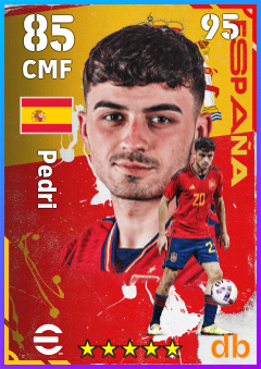 Pedri eFootball player card