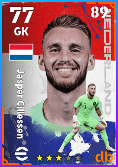 Jasper Cillessen — GK, OVR 77, MAX 89