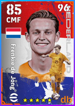 Frenkie de Jong — CMF, OVR 85, MAX 96