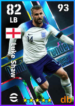 Luke Shaw — LB, OVR 82, MAX 93