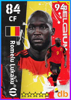 Romelu Lukaku — CF, OVR 84, MAX 94