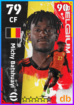 Michy Batshuayi — CF, OVR 79, MAX 90