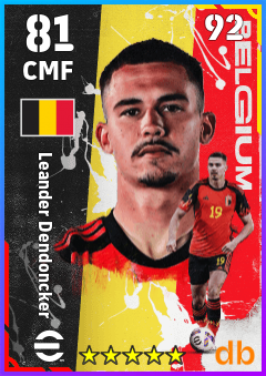 Leander Dendoncker — CMF, OVR 81, MAX 92