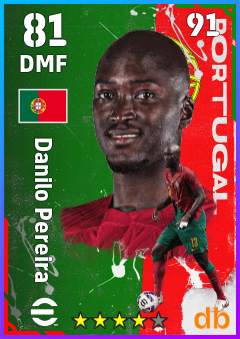 Danilo Pereira — DMF, OVR 81, MAX 91